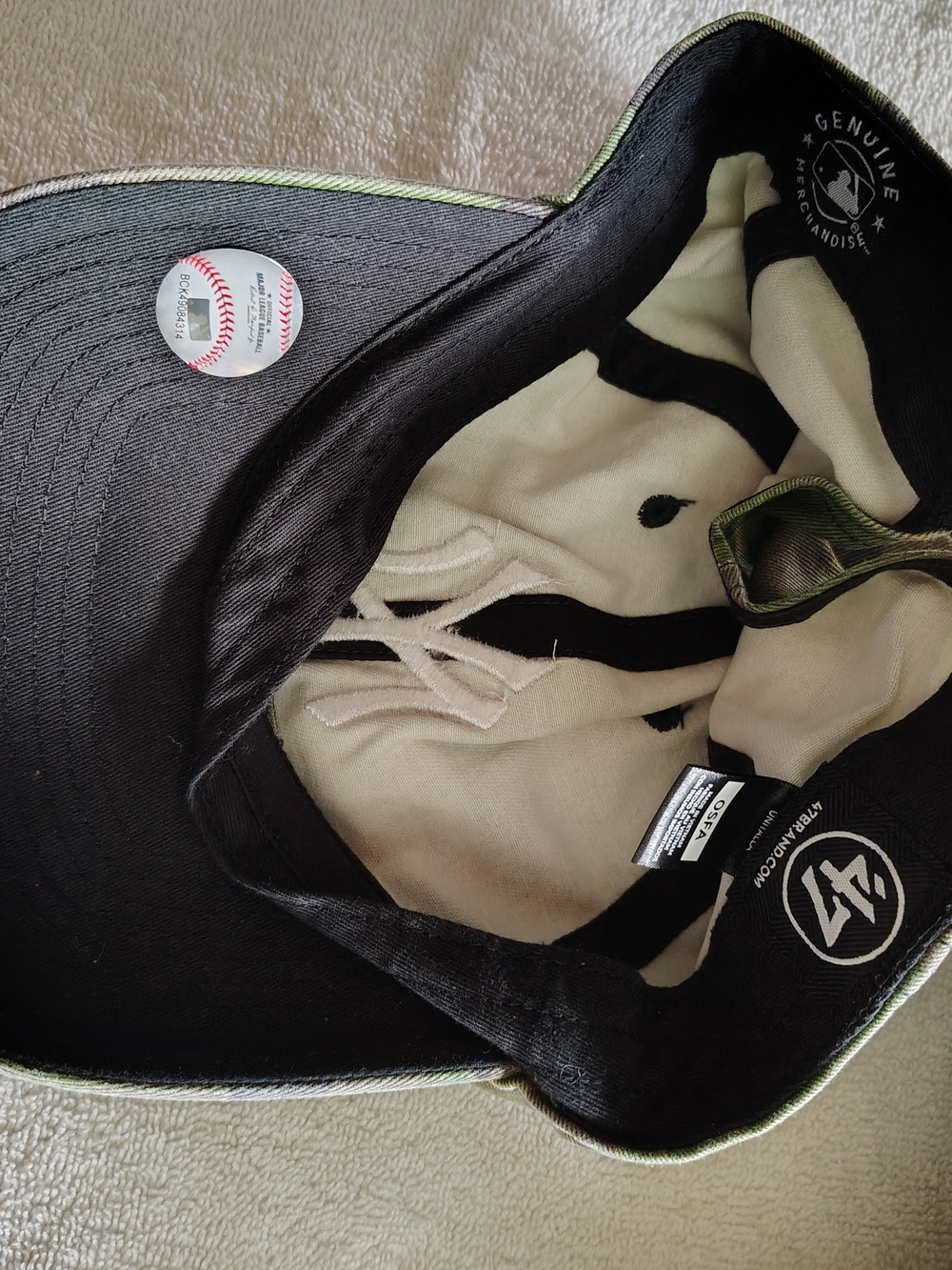 5 New York Yankees Hat Bundle Camo, Khaki Black Navy Blue And Black - Picture 9 of 13